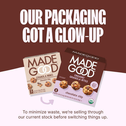 MadeGood Chocolate Chip Granola Bites – Pre-Portioned Snack for Meeting Rooms and Conference Breaks