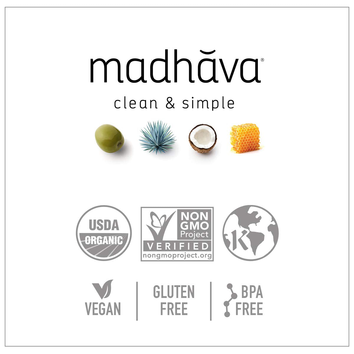 Madhava Organic Agave Nectar – BPA-Free Bottle Sweetener for Safe Everyday Family Use