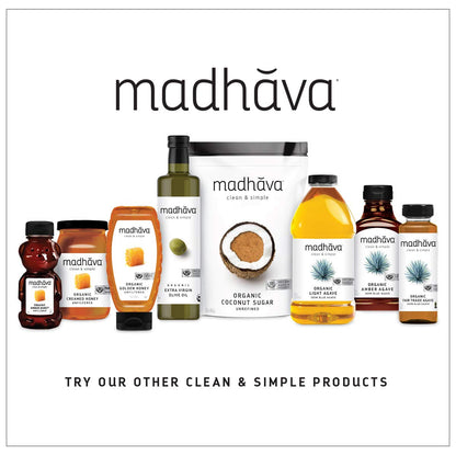 Madhava Organic Agave Nectar – BPA-Free Bottle Sweetener for Safe Everyday Family Use