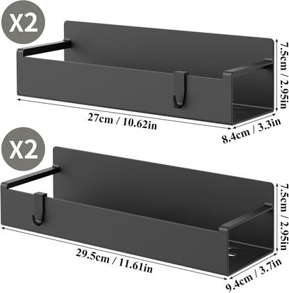 MagnetBrand Oven Side Spice Holder – Cook-Mode Storage That Saves Cabinet Trips, 4-Pack Magnetic Rack