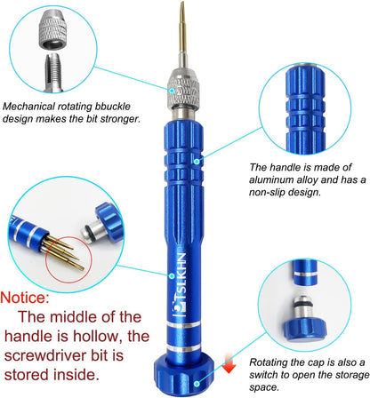 magnetic bit tips for fast screw handling