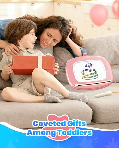 Seimome Magnetic Drawing Tablet for Toddlers, Fine-Motor Creative Play for Playrooms, Nurseries, and Family Spaces