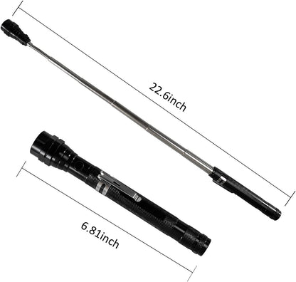 magnetic pickup head designed to retrieve nuts, bolts, screws, nails, and small metal debris