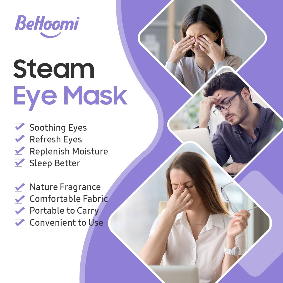 maintains a constant temperature of approximately 103-114 degrees f for 20-30 minutes per mask