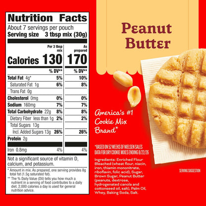 makes 12 two-inch cookies per bag
