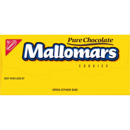 MALLOMARS Pure Chocolate Cookies, 8.2 oz – No-Mess Graham and Marshmallow Cookie for Kids' Snack Drawer