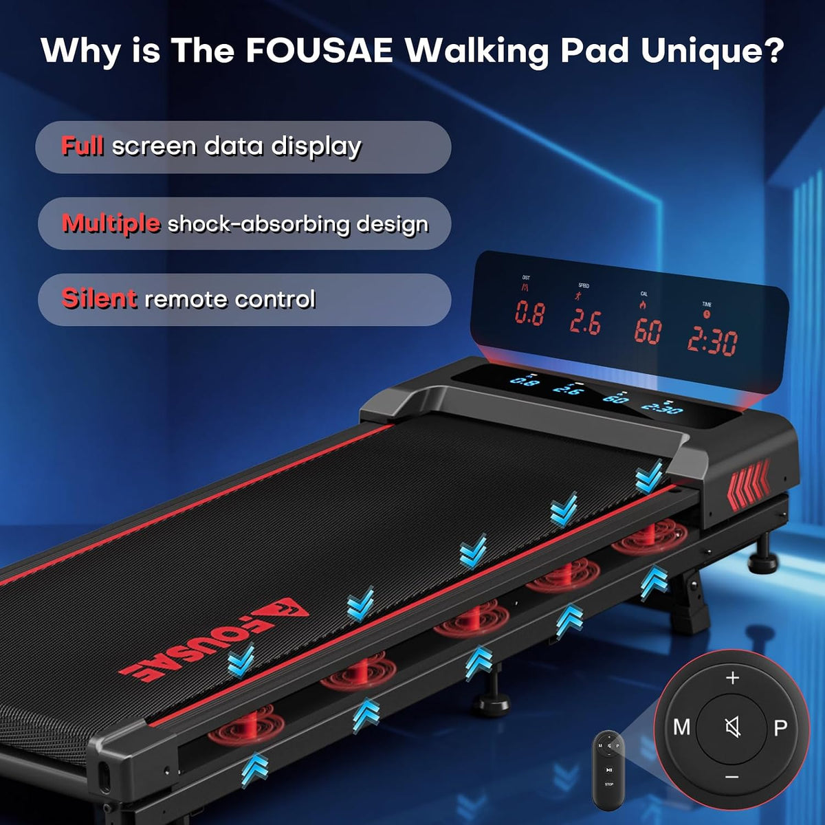 manual 10% incline with one-second adjustment (no screw-tightening required)