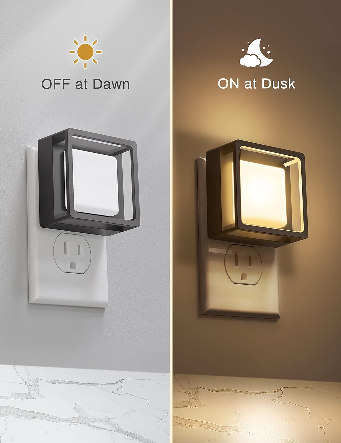 manual slide-switch dimmer adjustable from 0 to 60 lumens