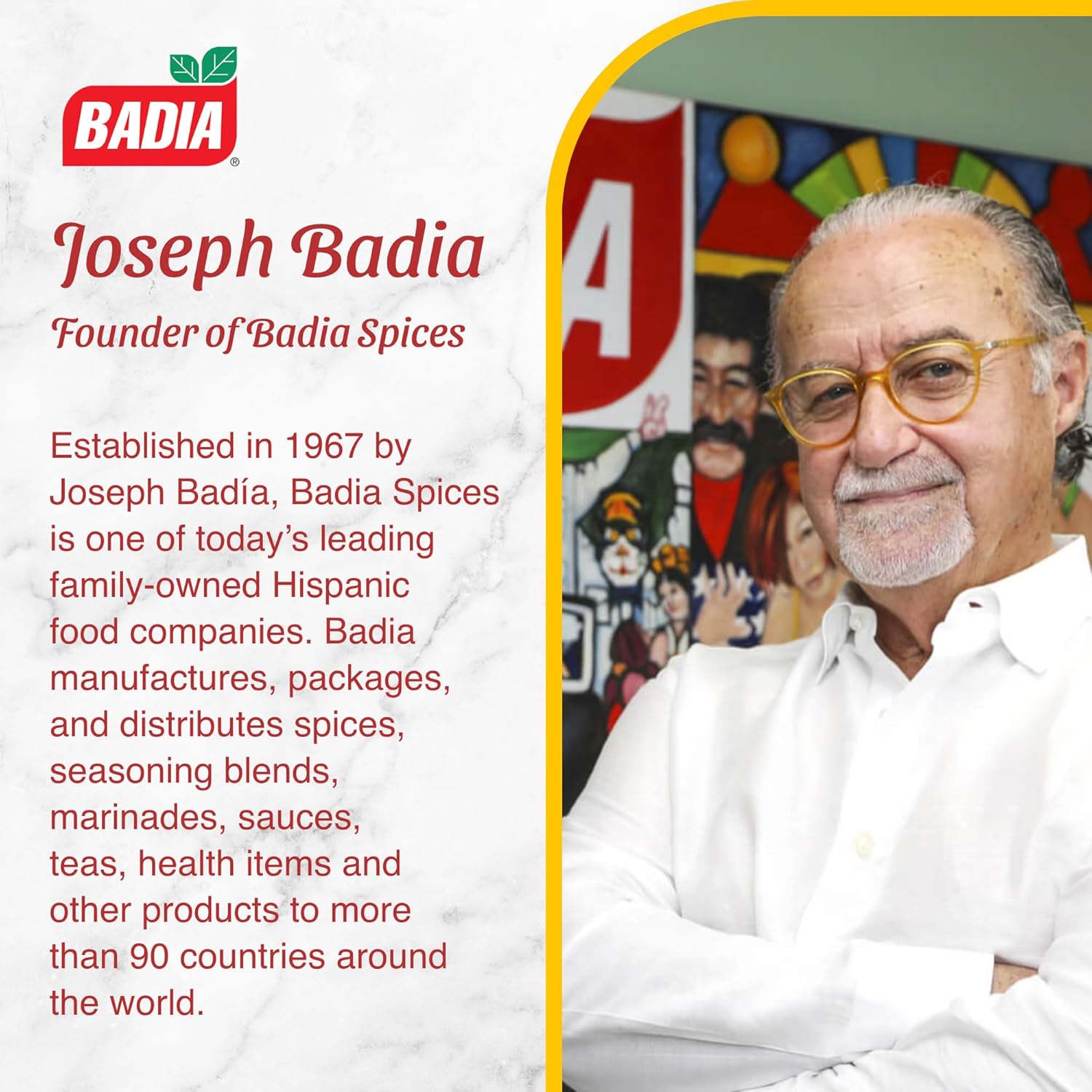 manufactured by badia spices, inc., a family-owned brand established in 1967