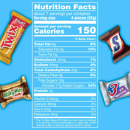 MARS Mini Candy Bag – Home Bar Decor Accent and Rec Room Sports Night Treat Display