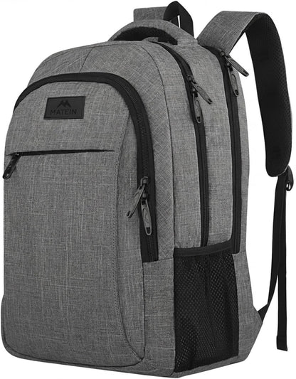 MATEIN Travel Laptop Backpack – Graduation Gift for College Students, Water-Resistant 15.6 Inch School Bag