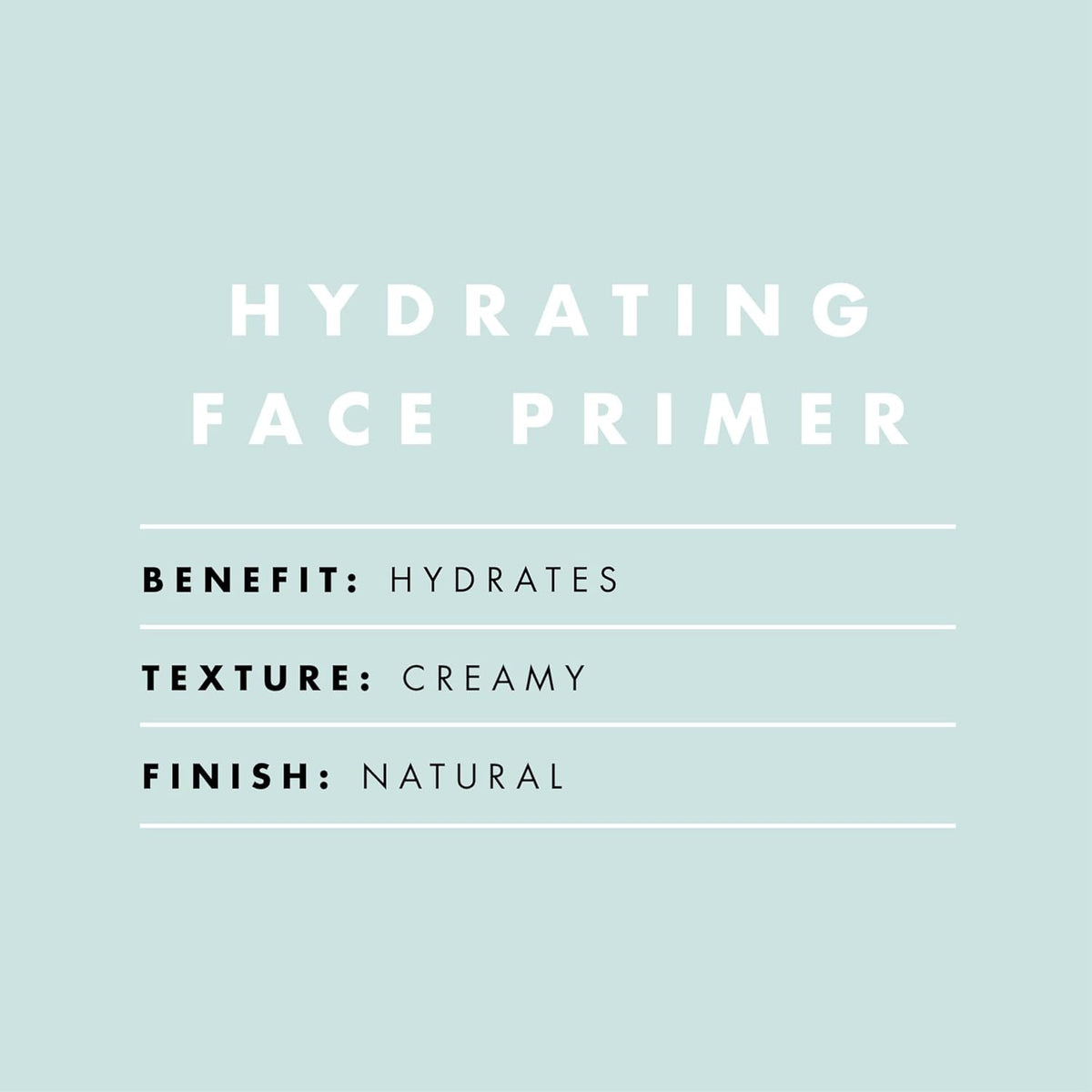 matte, lightweight cream finish in a squeeze tube