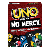 Mattel Games UNO Show 'em No Mercy – Multi-Setting Card Game for Dining Tables, Dorms, and Rec Rooms
