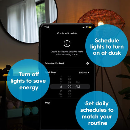 matter-compatible smart led strip with native alexa and google home voice integration