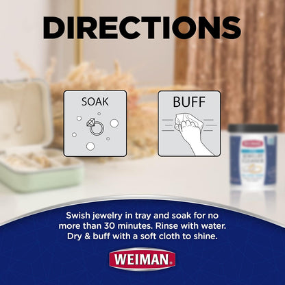maximum 30-minute soak time for quick, effective cleaning