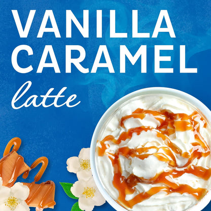 Maxwell House Instant Cafe-Style Mix – Stir-and-Go Office Coffee for Tight Deadlines, Vanilla Caramel, 9 oz