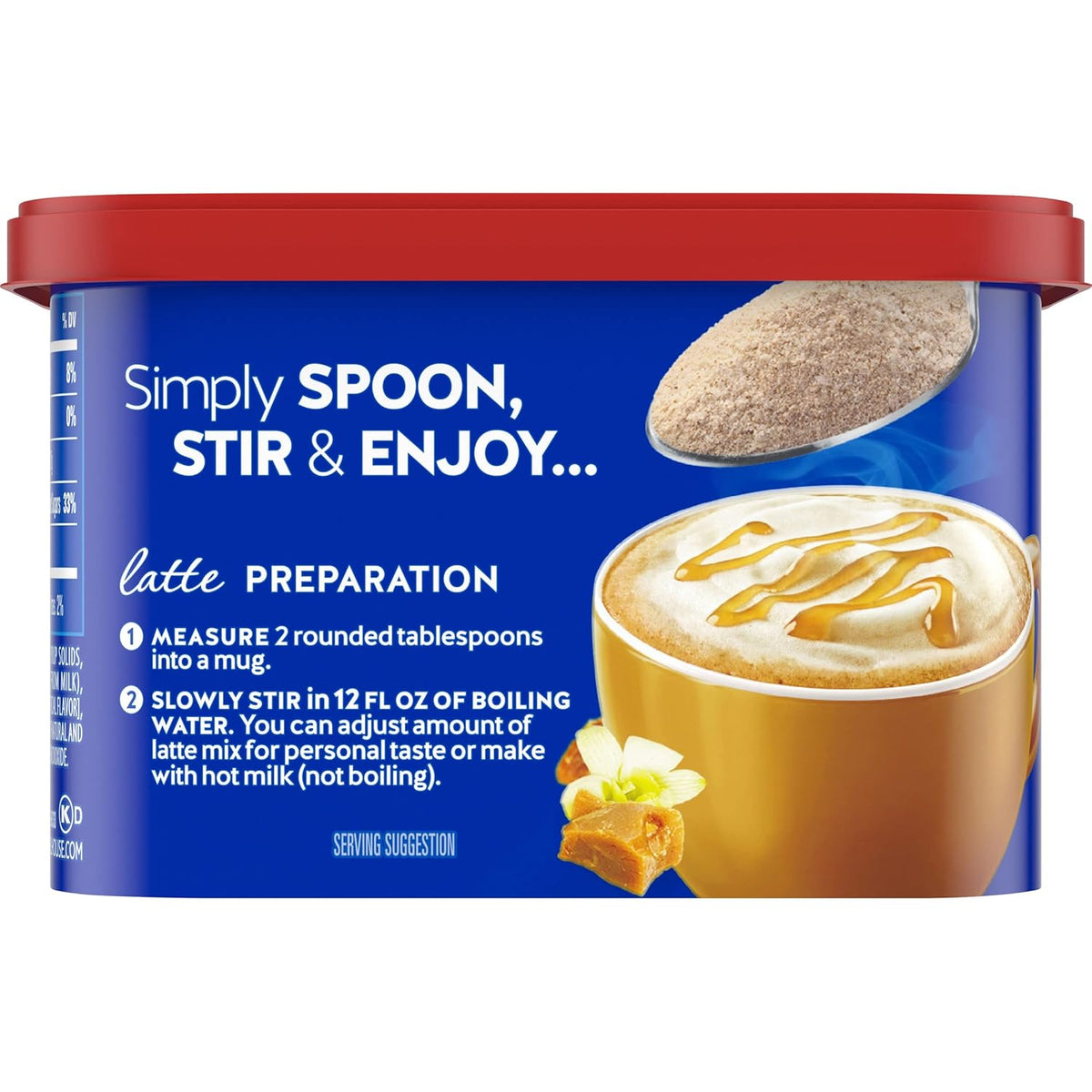 Maxwell House Instant Cafe-Style Mix – Stir-and-Go Office Coffee for Tight Deadlines, Vanilla Caramel, 9 oz