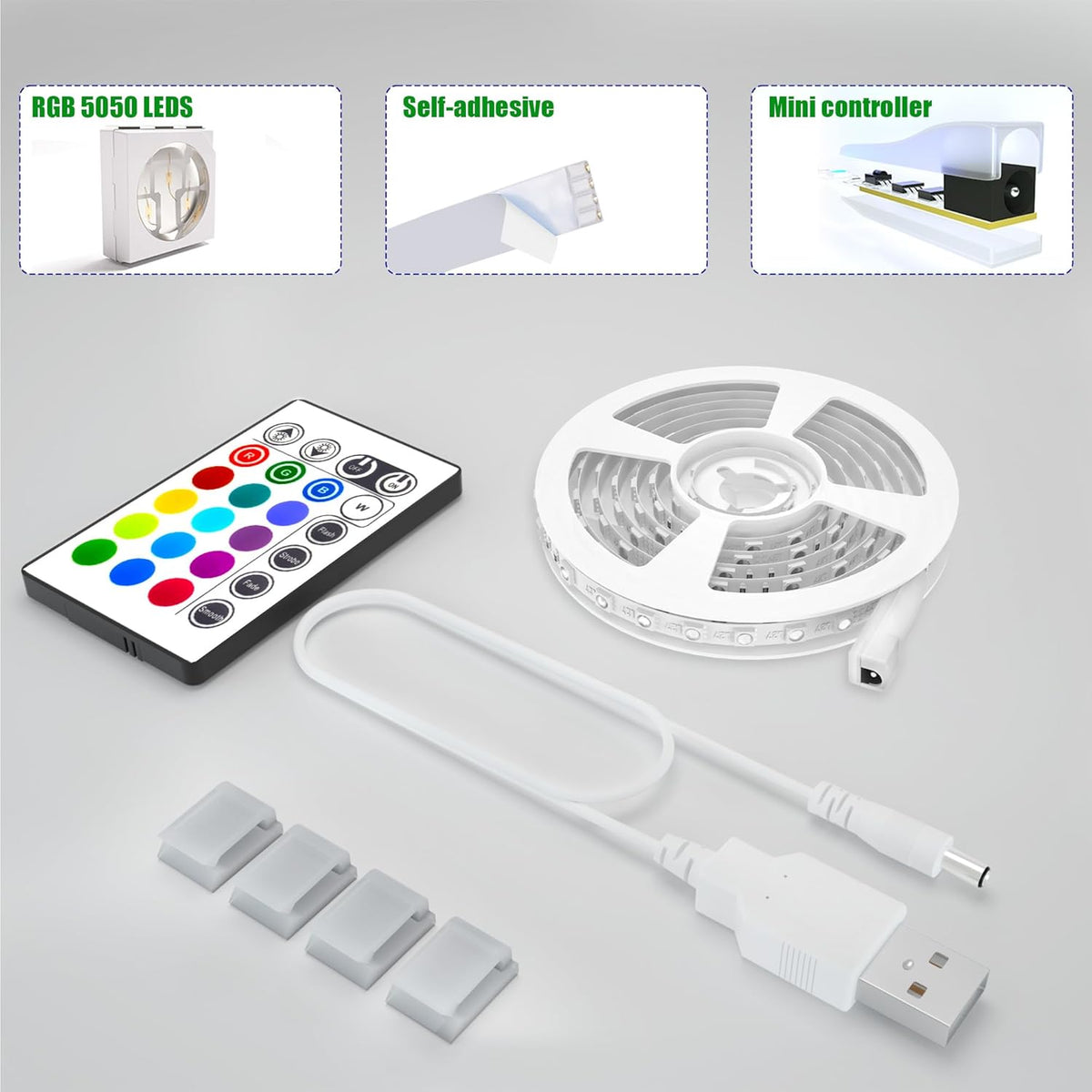maylit ICRGB TV LED Backlight | Birthday Gift for Gamers and Movie Lovers with App Control