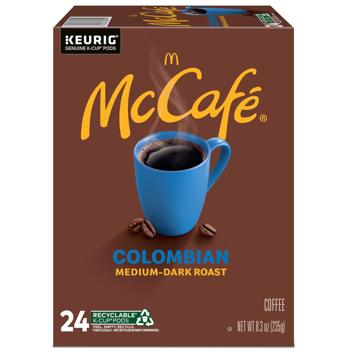McCafe Colombian Keurig Pods – Break Room Coffee for Shared Office Productivity, Medium Roast