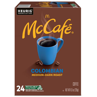 McCafe Colombian Keurig Pods – Break Room Coffee for Shared Office Productivity, Medium Roast