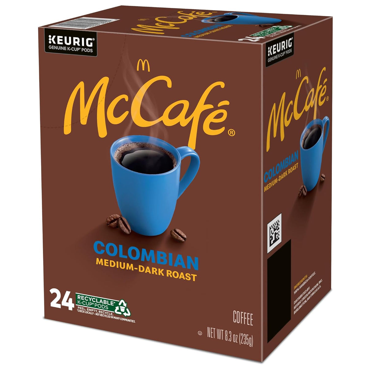 McCafe Colombian Keurig Pods – Break Room Coffee for Shared Office Productivity, Medium Roast
