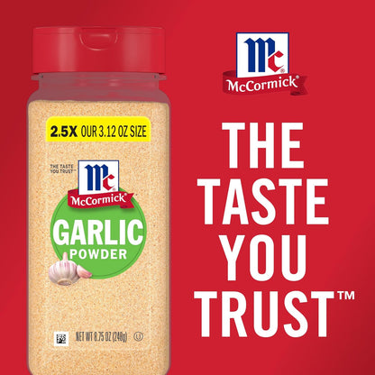 McCormick Garlic Powder – Time-Saving Pantry Staple for Fast Weeknight Dishes, 8.75 oz