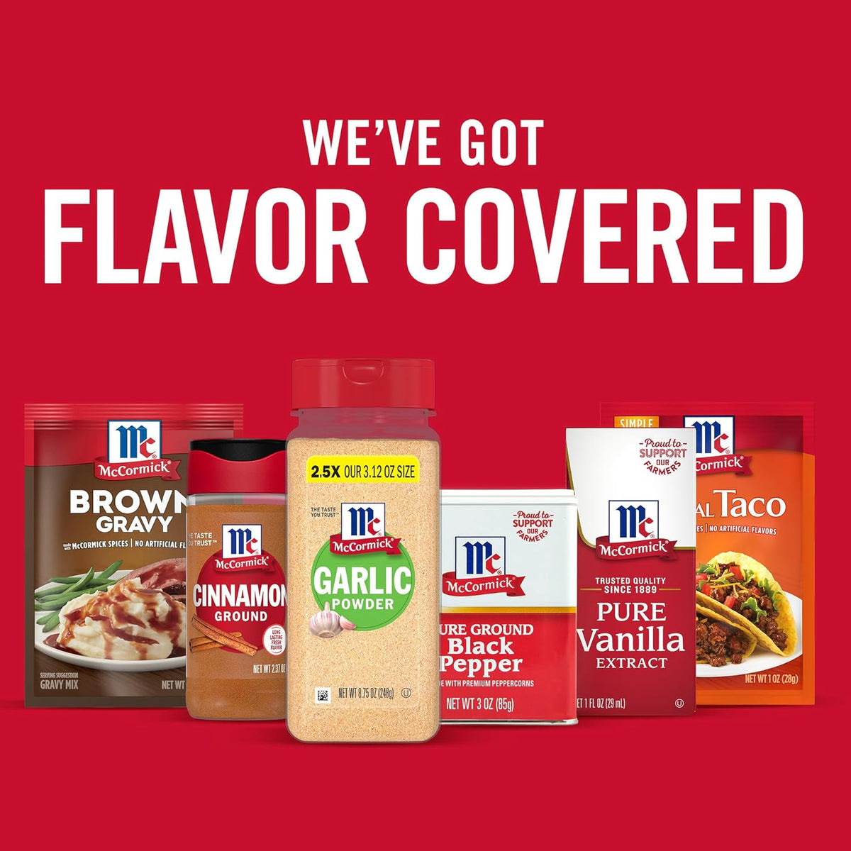 McCormick Garlic Powder – Time-Saving Pantry Staple for Fast Weeknight Dishes, 8.75 oz