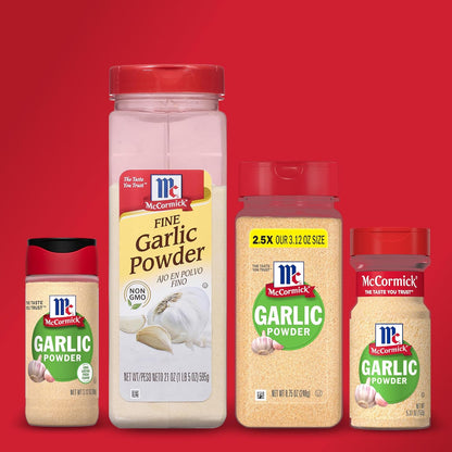 McCormick Garlic Powder – Time-Saving Pantry Staple for Fast Weeknight Dishes, 8.75 oz