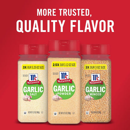 McCormick Garlic Powder – Time-Saving Pantry Staple for Fast Weeknight Dishes, 8.75 oz