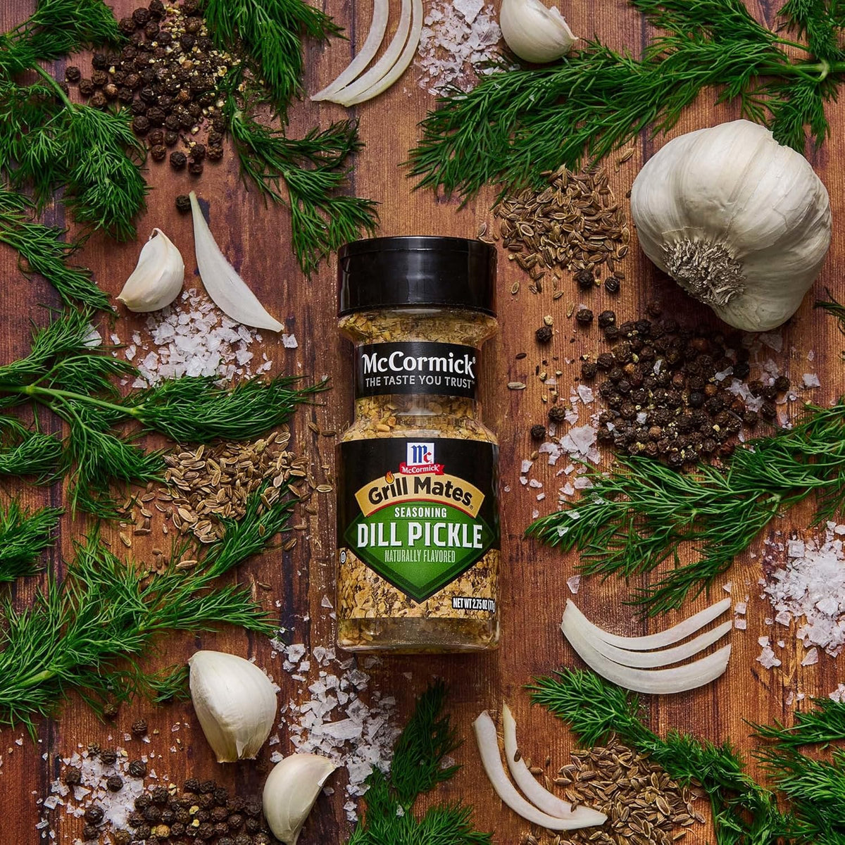 McCormick Grill Mates Dill Pickle Seasoning, 2.75 oz – Fun Housewarming Gift for Pickle-Obsessed Hosts and Home Cooks