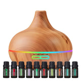 Holistic Aromatherapy Diffuser for Bedroom - 400ml Cool Mist Humidifier for Self-Care Routine and Restful Nights