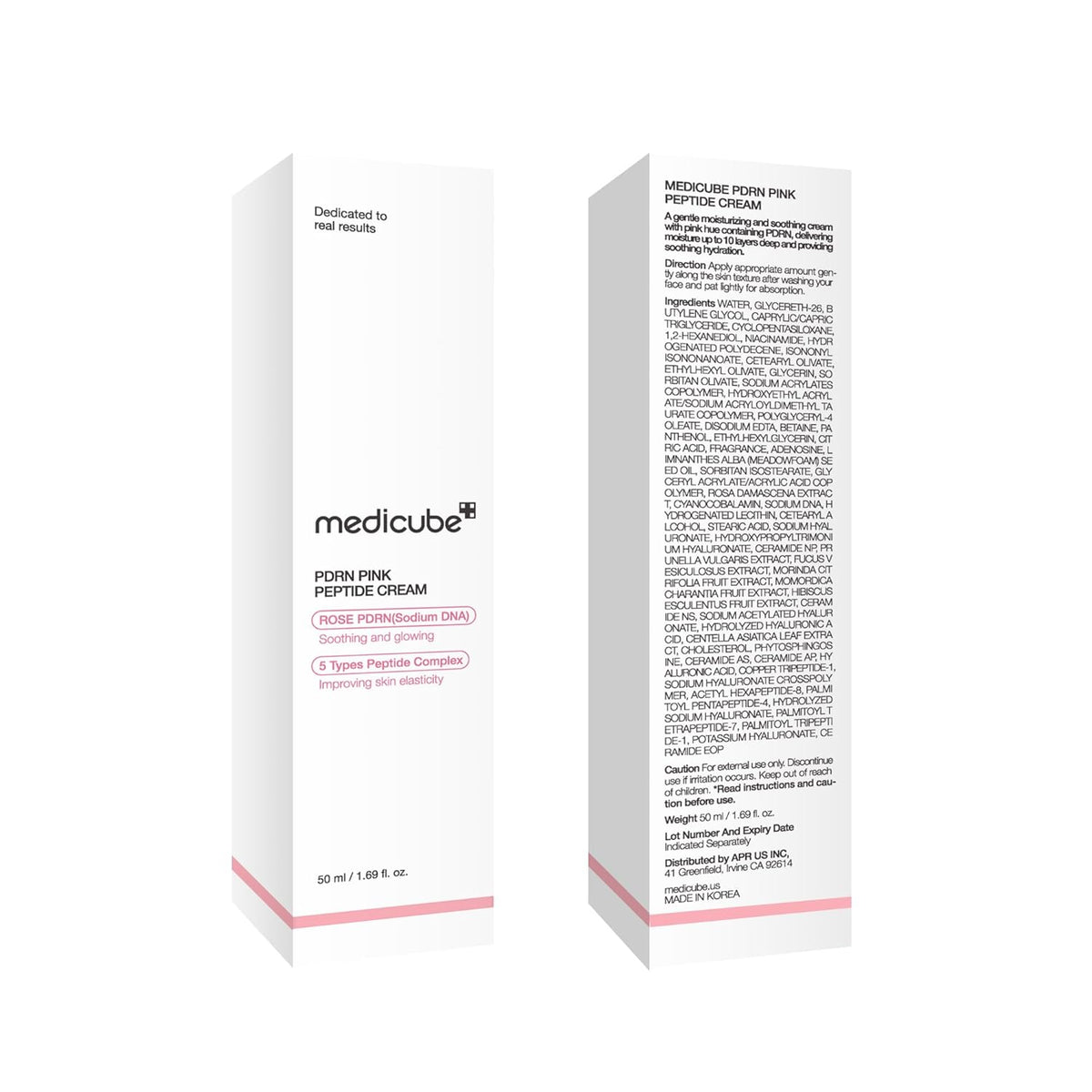 medicube PDRN Pink Hyaluronic Cream – Clean Vanity Essential, Single-Step Glow Moisturizer