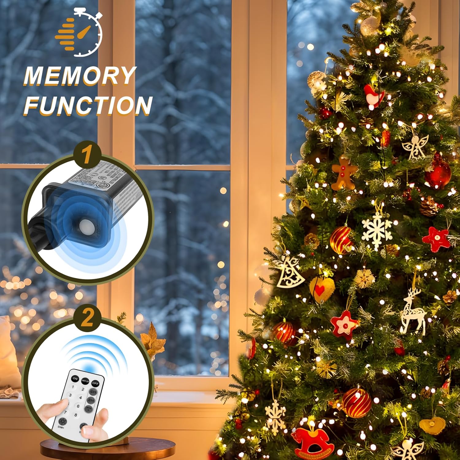 memory function that retains the last mode and brightness setting across power cycles