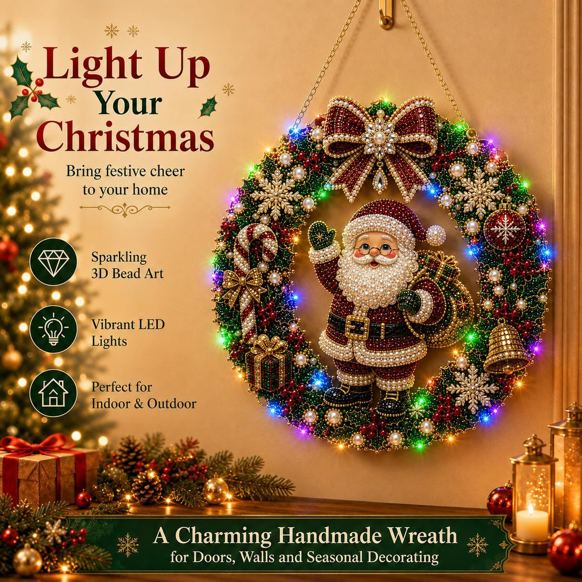 metal hanging chain for convenient indoor display
