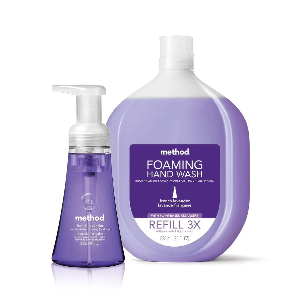 Method Foaming Hand Wash Pink Grapefruit – Designer-Look Pump Bottle for Stylish Vanity Counter