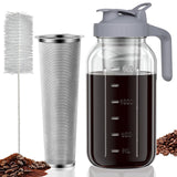 Mason Pitcher Cold Brew Maker – Rustic Kitchen Centerpiece for Coffee Bars and Open Shelving