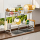 Silver - 24.6" - 36.2"(L) x 11.8"(W) x 19.2" - 21.6"(H)