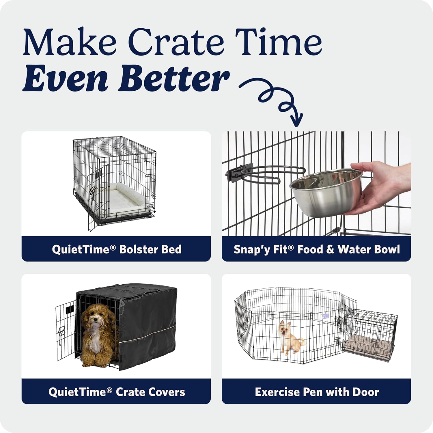MidWest iCrate 30-Inch Fold-Flat Dog Crate with Carry Handle, Portable Travel Kennel for Road Trips and Hotels