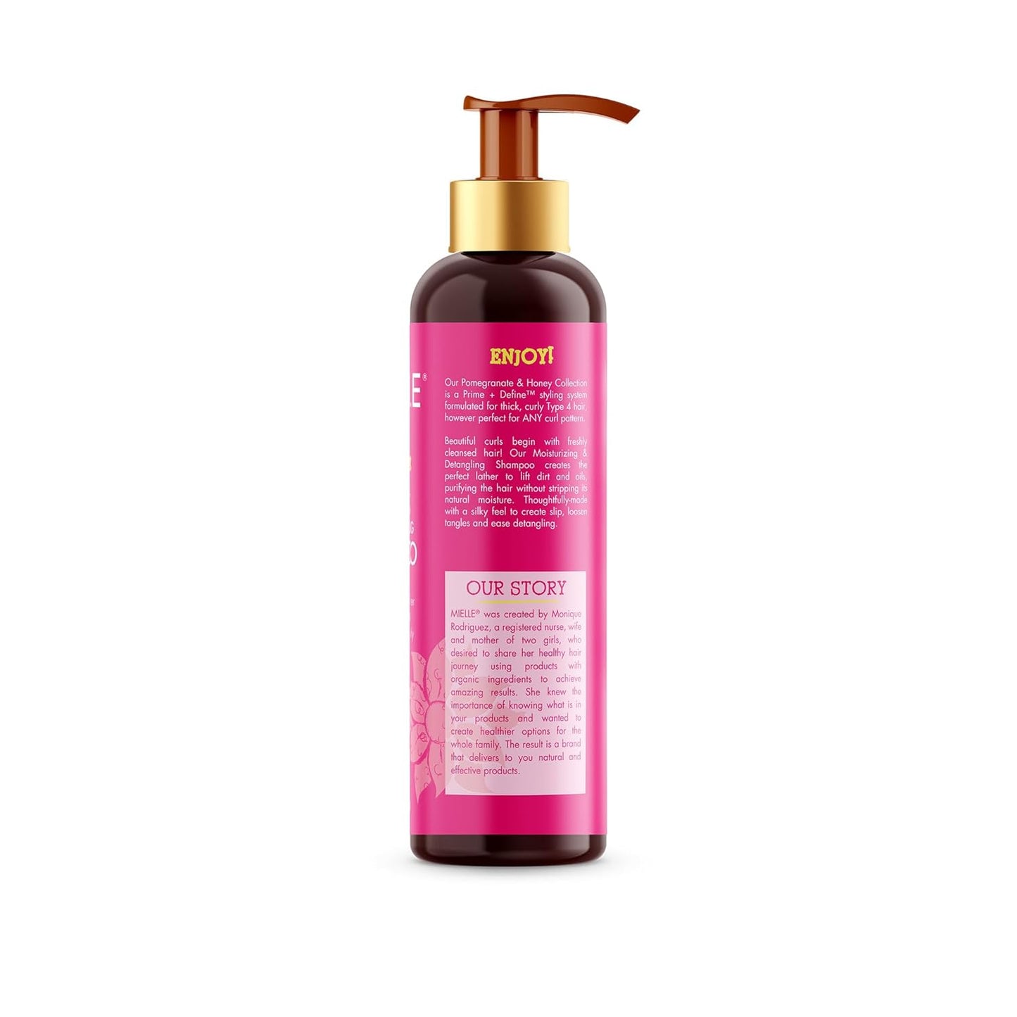 Mielle Organics Pomegranate & Honey Shampoo – High End Curl Care for Curated Bath and Beauty Shelves