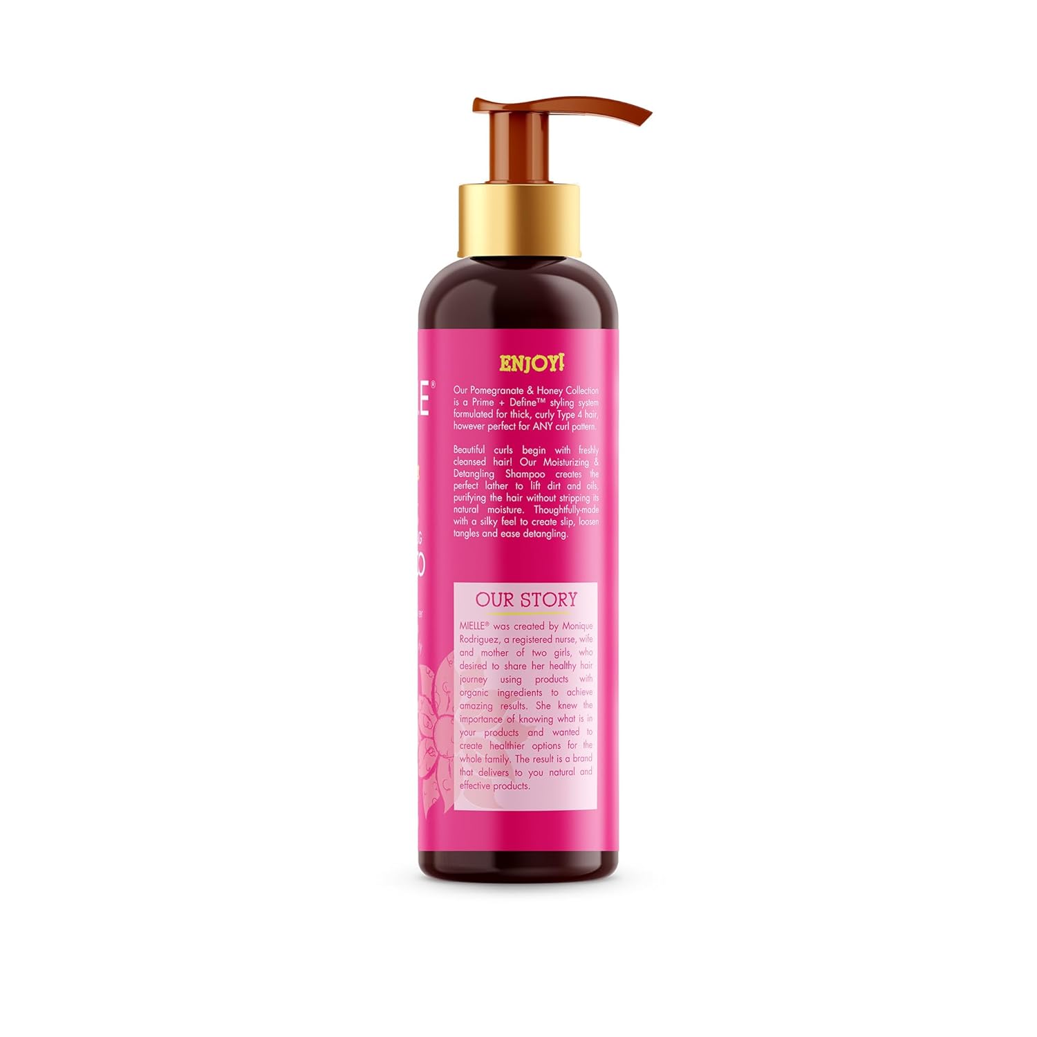 Mielle Organics Pomegranate & Honey Shampoo – High End Curl Care for Curated Bath and Beauty Shelves