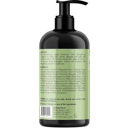 Mielle Organics Rosemary Mint Strengthening Conditioner – High-End Hair Investment for Women & Men Seeking Salon Results, 12 oz
