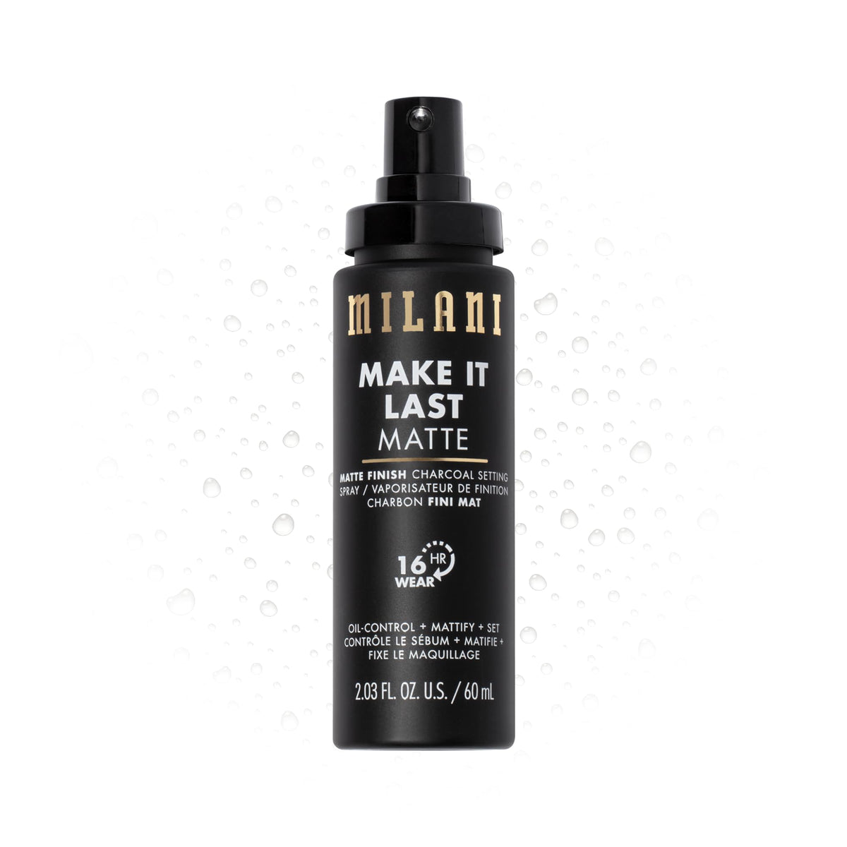 Milani Setting Spray + Primer, Make It Last Matte- Oil Absorbing Charcoal Formula to Control Shine, Matte Finish Setting Spray for Makeup and Primer for Oily Skin, Prime +Correct + Set, 2.03 Fl. Oz