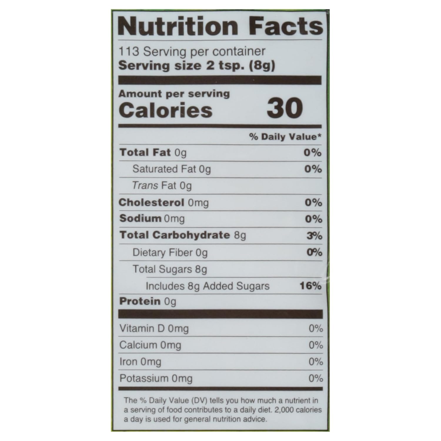 mild caramel-like flavor profile from retained molasses