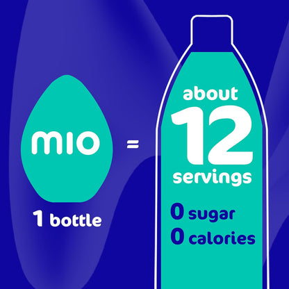 MiO Sport Berry Blast Liquid Water Enhancer – Electrolyte Drink Mix for Focused Remote Work Sessions