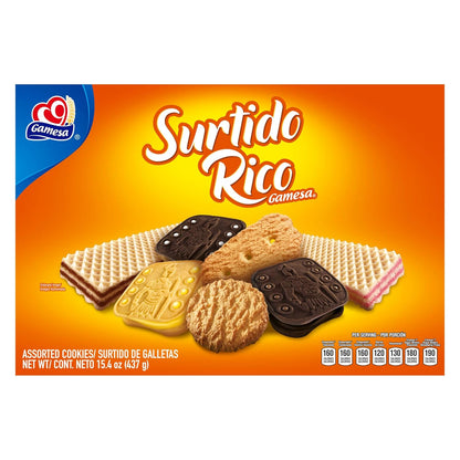 mix of sandwich cookies, wafers, and coconut bars for textural variety