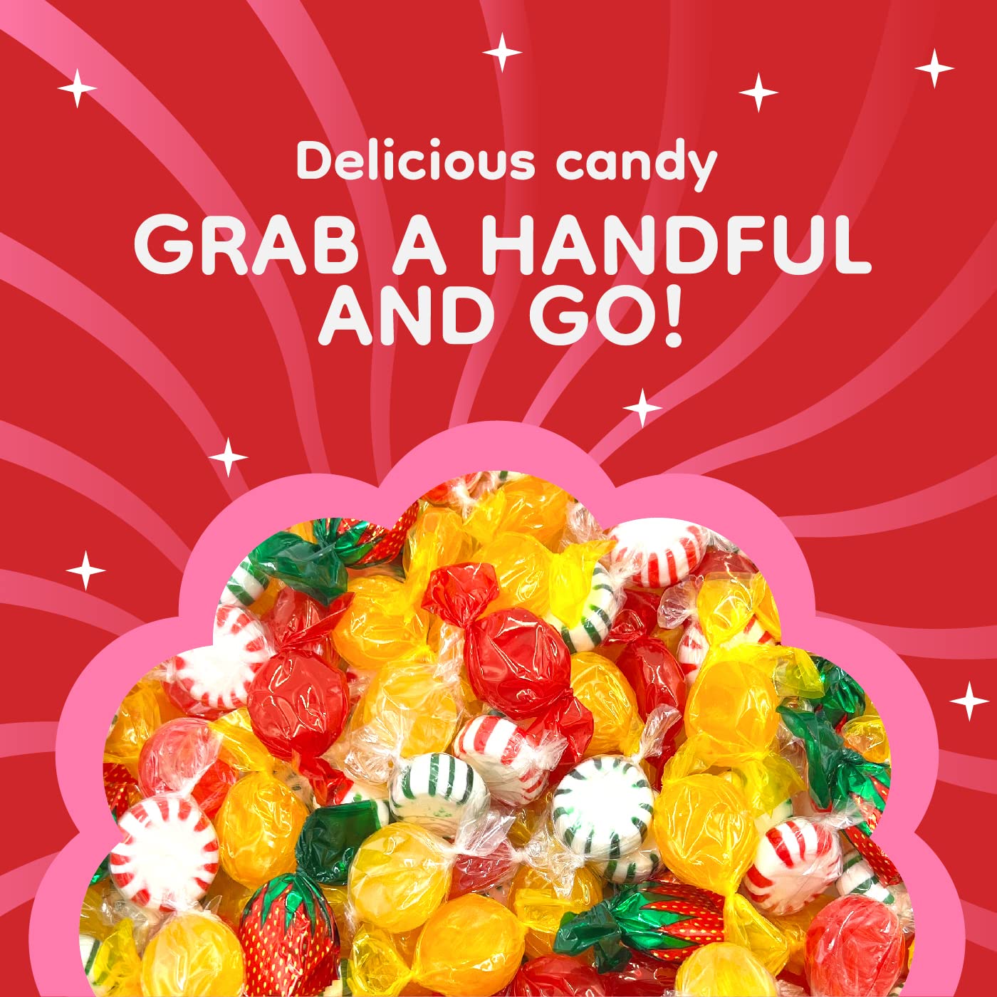 mixed bright colors suited for decorative candy bowl presentation