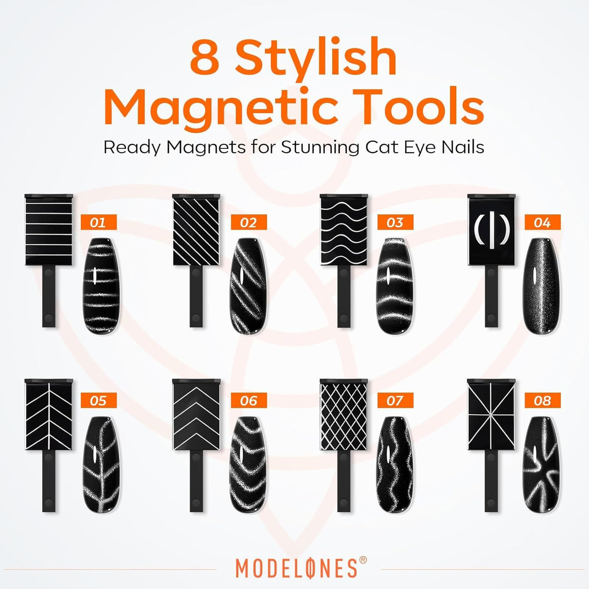 Modelones Cat Eye Nail Magnets – Simple All-in-One Tool Set for an Uncluttered Vanity