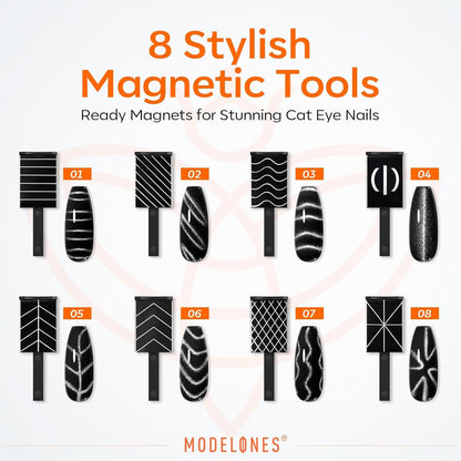 Modelones Cat Eye Nail Magnets – Simple All-in-One Tool Set for an Uncluttered Vanity