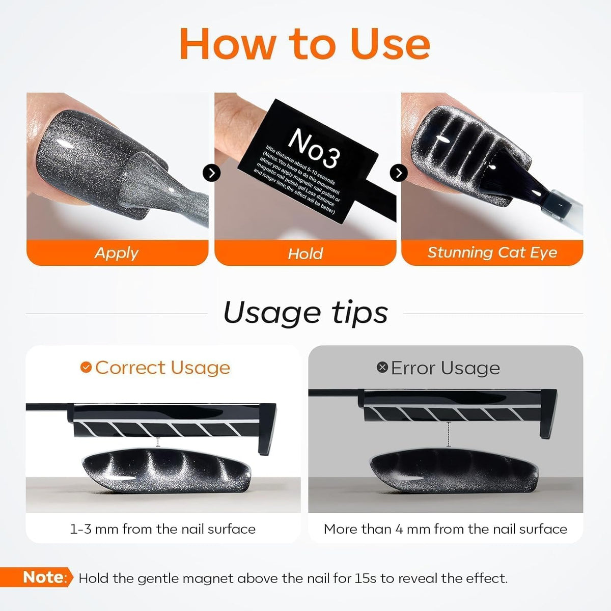 Modelones Cat Eye Nail Magnets – Simple All-in-One Tool Set for an Uncluttered Vanity