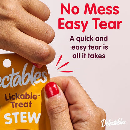 Delectables Lickable Cat Treats as a Thoughtful Housewarming Gift, Moist Snacks for Special Feasts